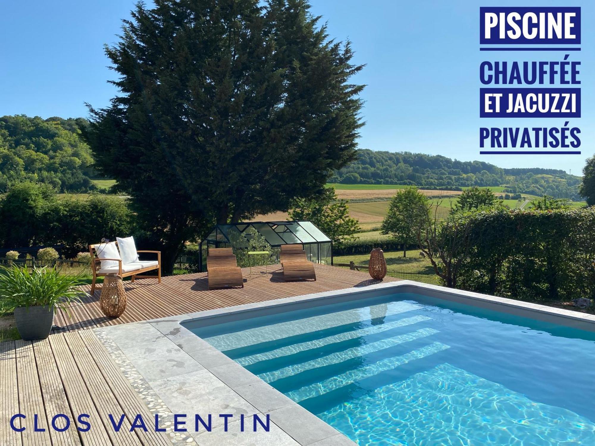 Freulleville Gite Piscine Jacuzzi Privatises Clos Valentin חדר תמונה
